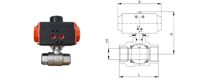 pneumatic ball valve